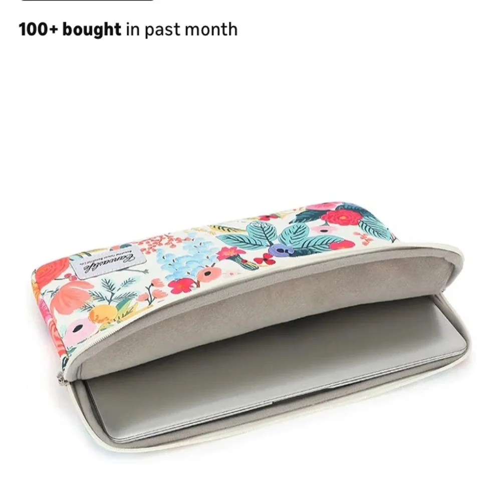 Floral Tablet Sleeve Case - Pink Multi laptop case